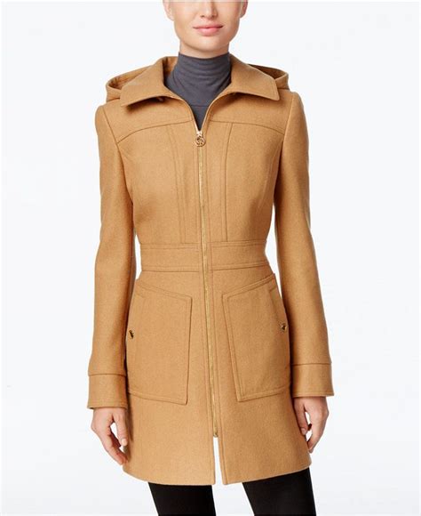 macy michael kors women's coat|Michael Kors camel coat.